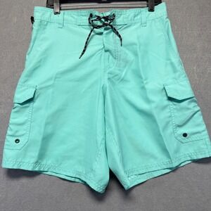 Salt Life Men's SLX-QD Aqua Cargo Swim Trunks Board Shorts M Quick Dry Pockets